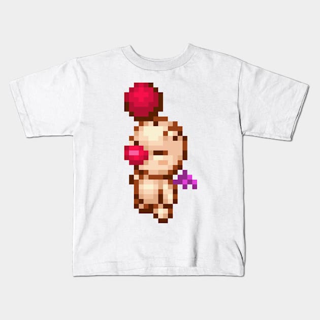 Moogle Sprite Kids T-Shirt by SpriteGuy95